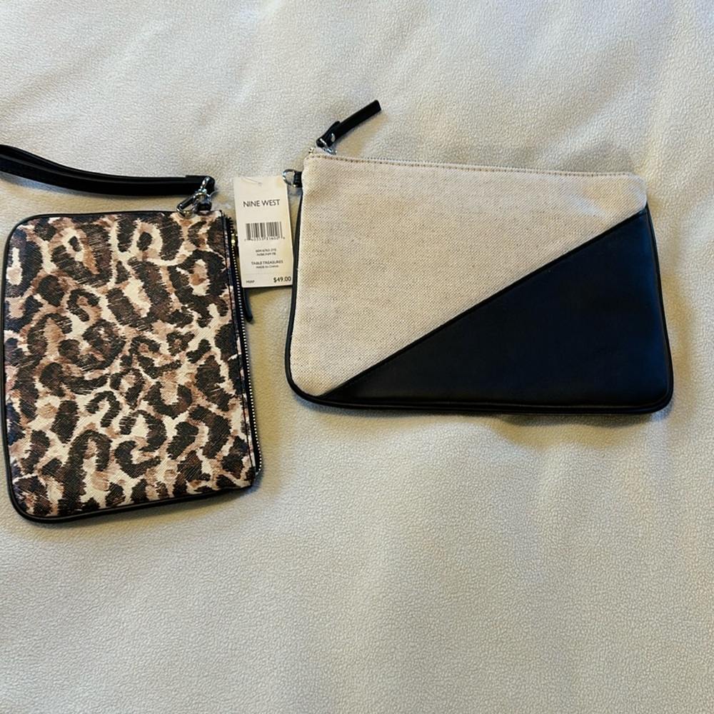 NWT Nine West clutch and wristlet